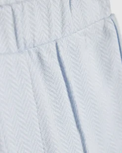 Baby Boys Blue Stripe Polo Shirt Set