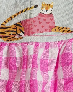 Baby Girl Blue Denim Hybrid Tiger Set