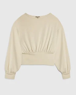 Beige Batwing Sweatshirt