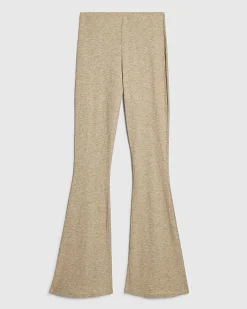 Beige Flared Trousers