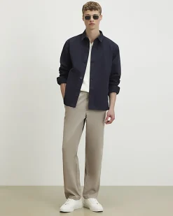 Beige Loose Fit Trousers