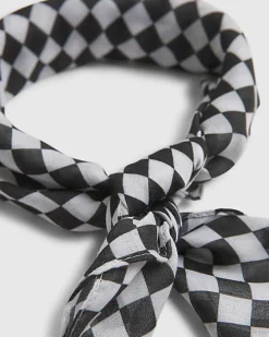 Black Check Bandana