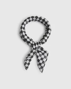Black Check Bandana