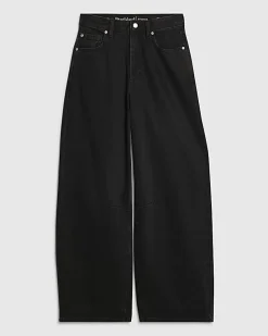 Black Classic Barrel Jeans