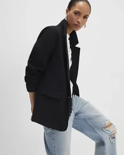 Black Single Breasted Blazer
