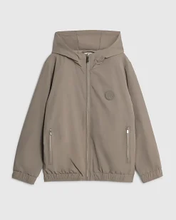 Boys Beige RI Hooded Jacket