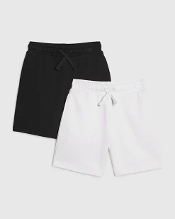 Boys Black RR Shorts Set