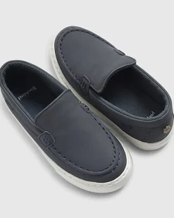 Boys Navy Loafers