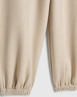 Girls Beige Faux Suedette Trousers