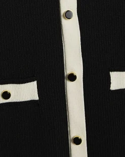 Girls Black Halter Polo Dress