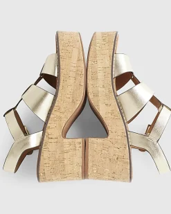 Gold Platform Fisherman Sandals
