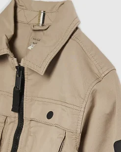 Mini Boys Beige Shacket