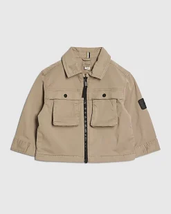 Mini Boys Beige Shacket
