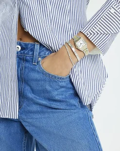 Silver Watch And Bracelet Multipack