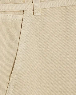 Yellow Skinny Belt Wide Leg Jeans
